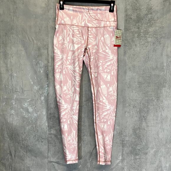 PRO-FIT Activewear Women's Pink Wave High-Rise Lightweight Pull-On Leggings SZ S - Picture 1 of 9